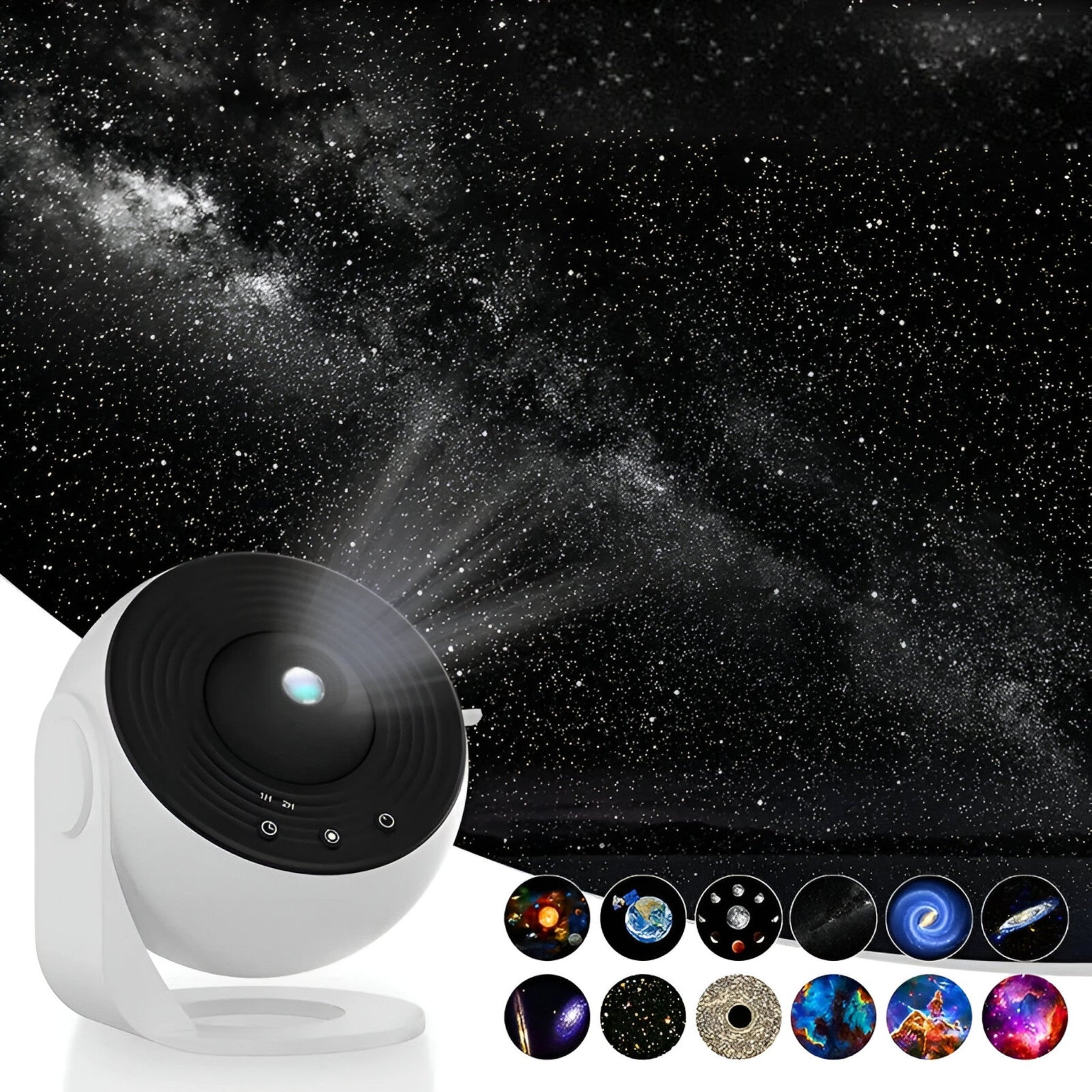 gadgets : Cosmoglow Sterrenhemel Projector - Magisch en Ontspannend - Wit in van Pantino