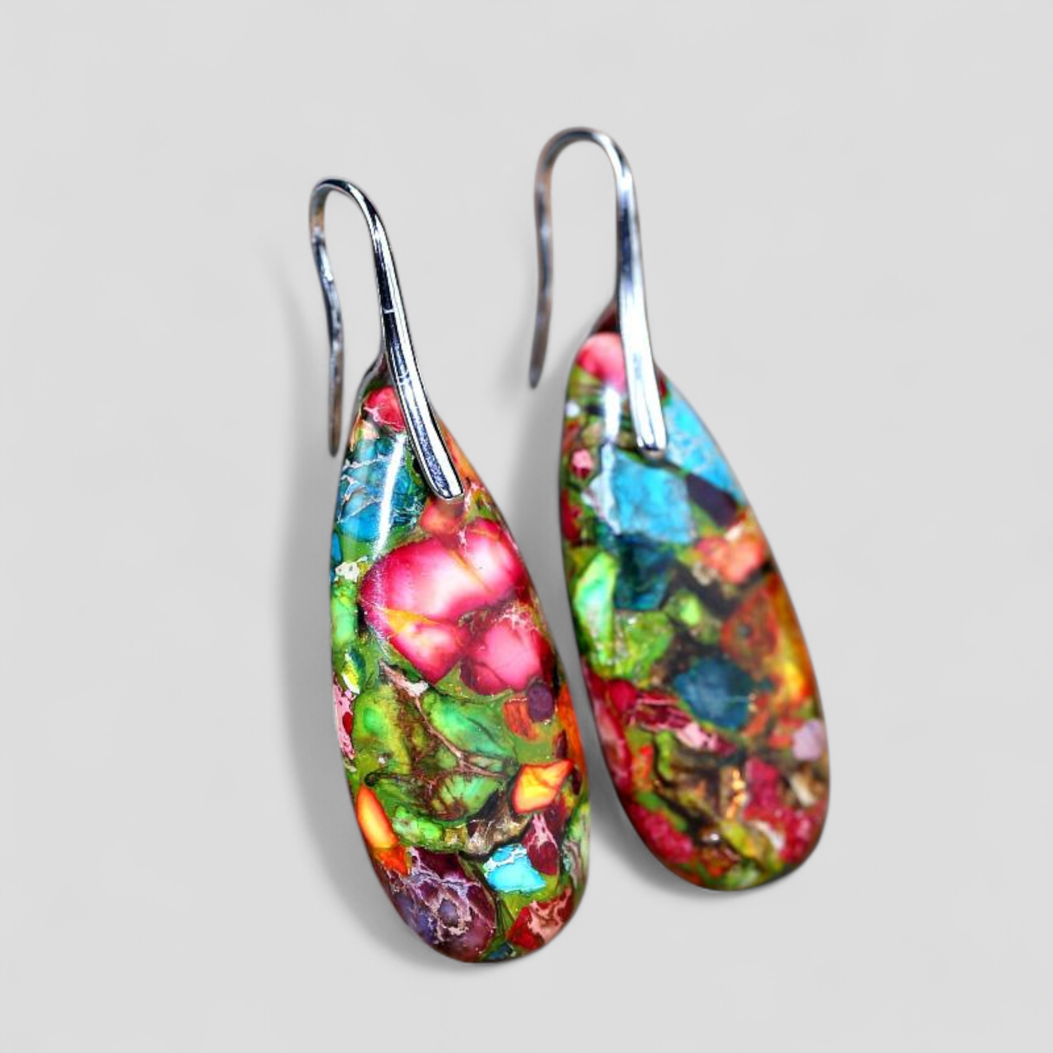 Earrings : EnergyLivin Jaspis Traandruppel in van Pantino