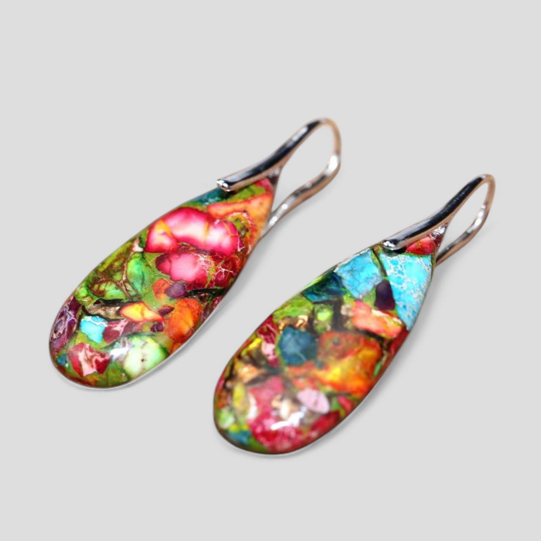 Earrings : EnergyLivin Jaspis Traandruppel in van Pantino