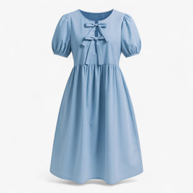 women's maxi dress : Jurk Dames Blauw - Stijlvolle Lange met Ballonmouwen in Blauw van Pantinoshop