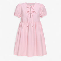 Women's Dress : Jurk Dames Blauw - Stijlvolle Lange met Ballonmouwen in Roze van Pantino