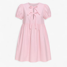 Women's Dress : Jurk Dames Blauw - Stijlvolle Lange met Ballonmouwen in Roze van Pantino