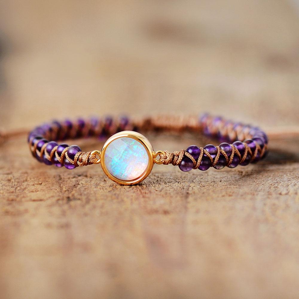 Bracelet : Armband Paars - HealWithin Amethist Helende in van Pantino