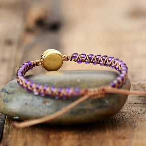 Bracelet : Armband Paars - HealWithin Amethist Helende in van Pantino