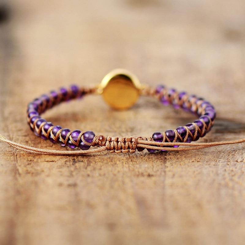 Bracelet : Armband Paars - HealWithin Amethist Helende in van Pantino