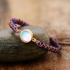 Bracelet : Armband Paars - HealWithin Amethist Helende in van Pantino