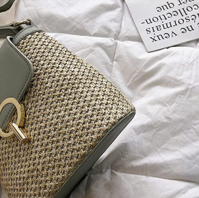bags : Strandtas Dames - Handgeweven Stro Chique Zomer - Stro in van Pantino