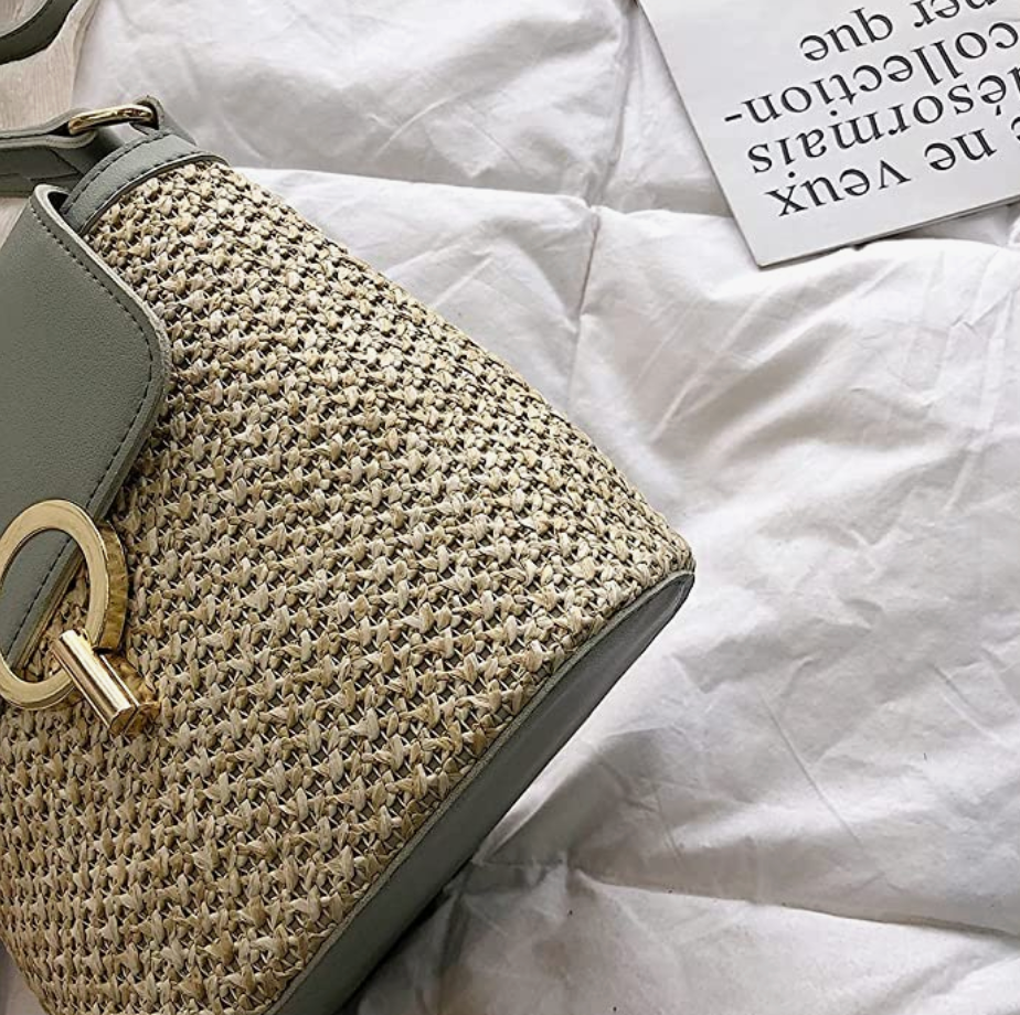 bags : Strandtas Dames - Handgeweven Stro Chique Zomer - Stro in van Pantino