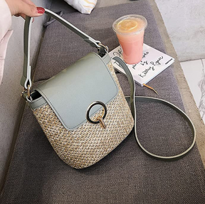 bags : Strandtas Dames - Handgeweven Stro Chique Zomer - Stro in van Pantino
