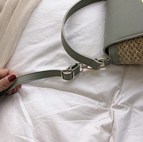 bags : Strandtas Dames - Handgeweven Stro Chique Zomer - Stro in van Pantino