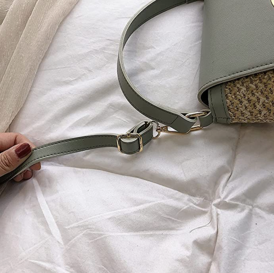 bags : Strandtas Dames - Handgeweven Stro Chique Zomer - Stro in van Pantino