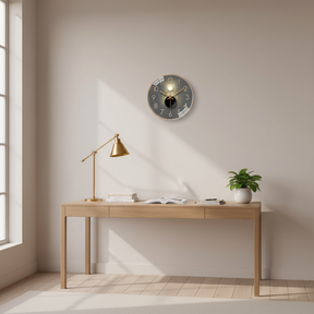 Horloges murales : Stille Wandklok met Minimalistisch Design Kwarts in van Pantino
