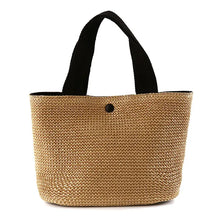 bags : Bohemian Rotan Emmer Schoudertas Dames - Geweven Zomers Design - Rotan in Zwart van Pantino