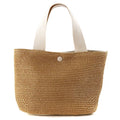 Boheme rattan spand skuldertaske til damer - vævet sommerdesign - rattan  