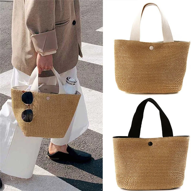 bags : Bohemian Rotan Emmer Schoudertas Dames - Geweven Zomers Design - Rotan in van Pantino