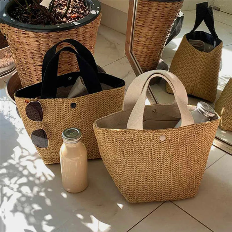 bags : Bohemian Rotan Emmer Schoudertas Dames - Geweven Zomers Design - Rotan in van Pantino