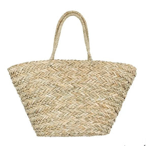 bags : Ronde Rieten Stro Schoudertas Dames - Bohemian Zomer Chic - Stro in van Pantino