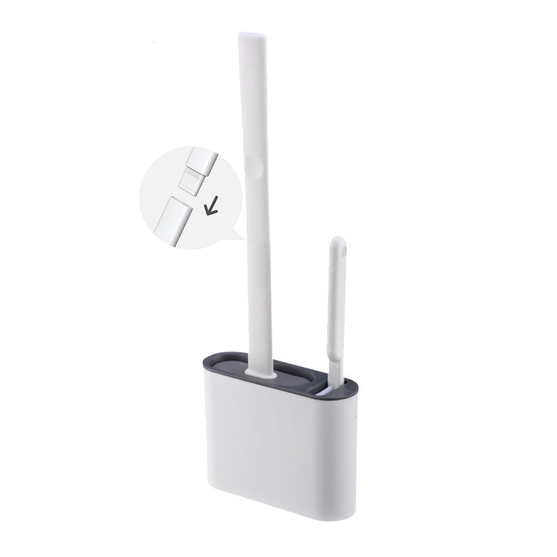 home & garden : Siliconen Toiletborstel Donkergrijs - Hygiënisch Effectief Reinigen - Siliconen in Donkergrijs van Pantino