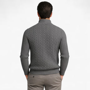 Herentruien : Heren Half-zip Trui van Luxe Wolmix in van Pantino