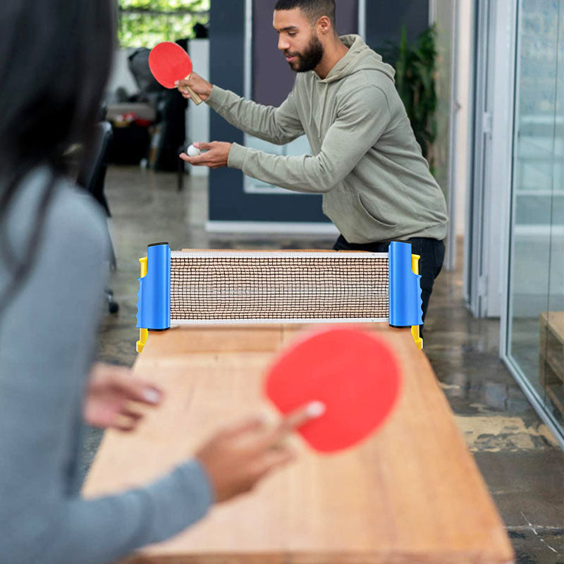 outdoor equipment : Portable Table Tennis Net Kant - Rood in van Pantino