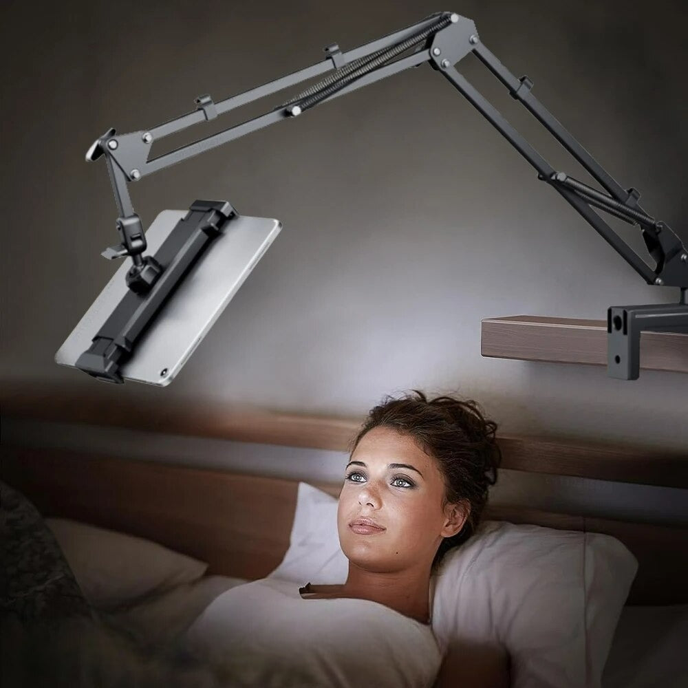 Tablet Stand : Verstelbare Tablet Houder - Stabiel Bureau Bed Keukentafel - Aluminium in van Pantino