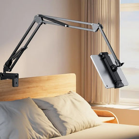 Tablet Stand : Verstelbare Tablet Houder - Stabiel Bureau Bed Keukentafel - Aluminium in van Pantino