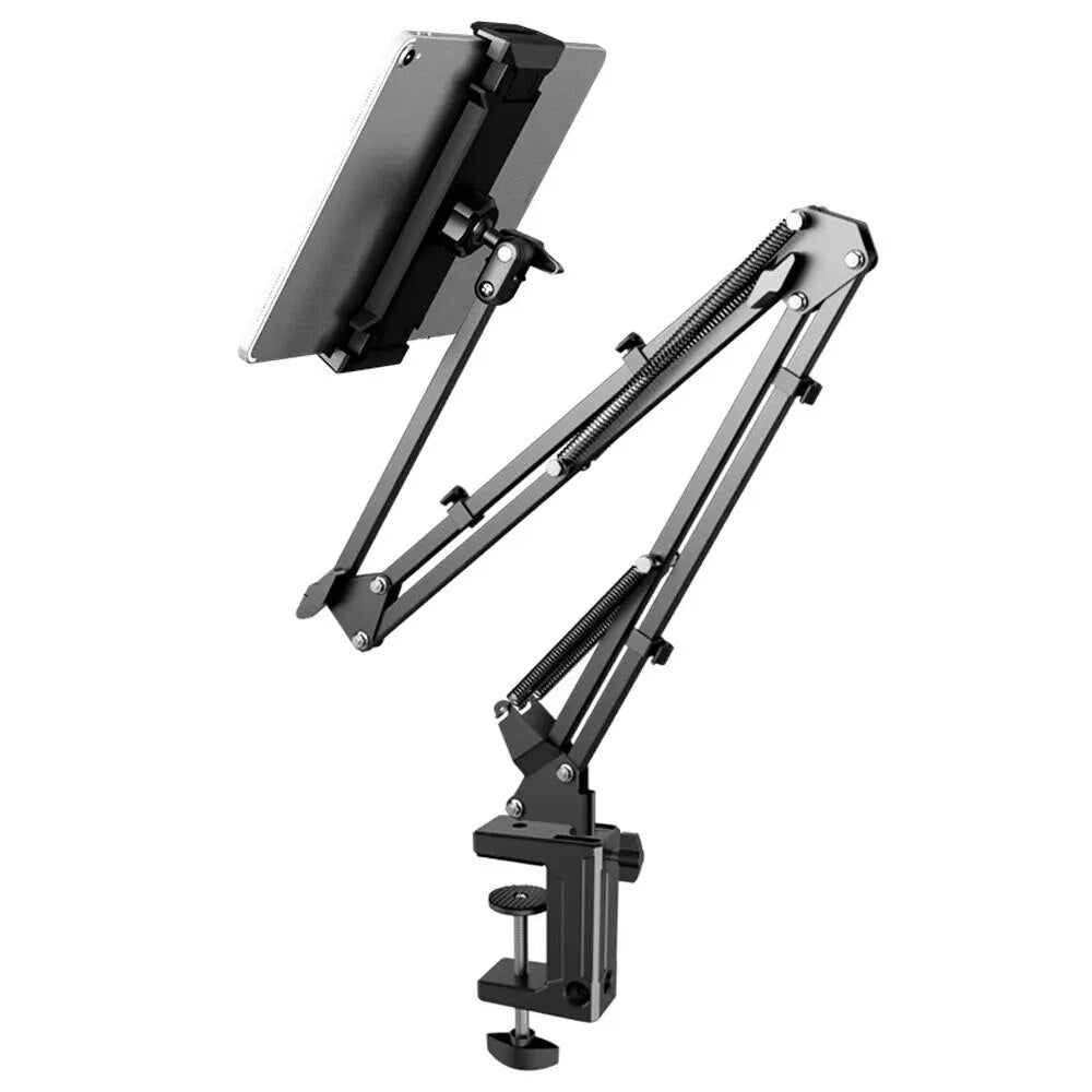 Tablet Stand : Verstelbare Tablet Houder - Stabiel Bureau Bed Keukentafel - Aluminium in van Pantino