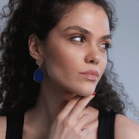 Earrings : HealWithin Lapis Lazuli Bescherming in van Pantino