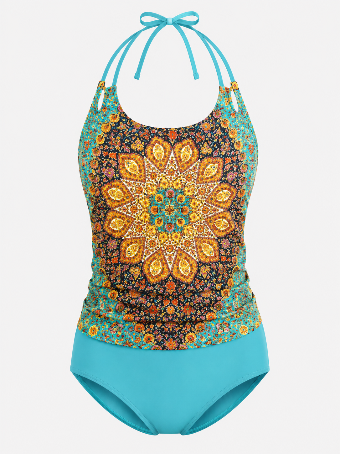 : Tankiniset Dames Hoge Taille - Comfortabel, Sneldrogend & Flatterend in Blauw van Pantinoshop