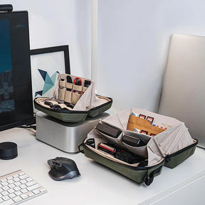 bags : Tech Pouch Organizer Tas in Waterdicht Materiaal - Tech Pouch Grijs in van Pantino