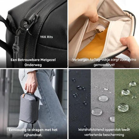 bags : Tech Pouch Organizer Tas in Waterdicht Materiaal - Tech Pouch Grijs in van Pantino