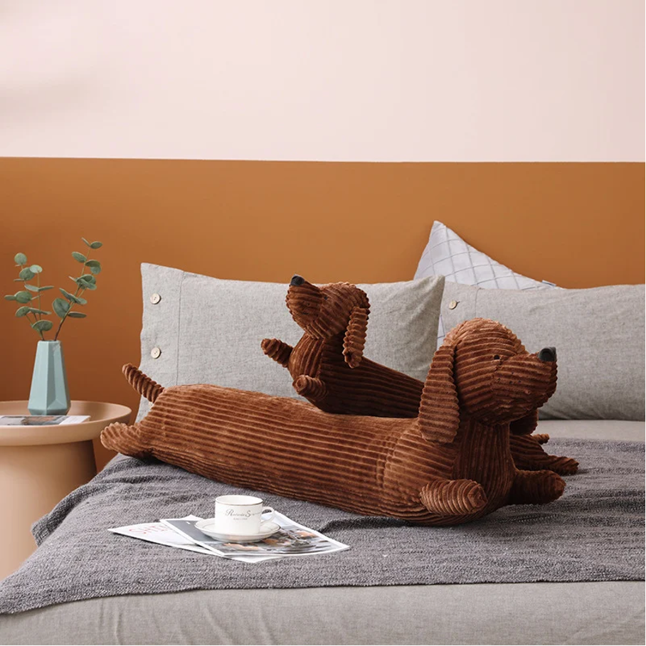pets : Pluche Teckel Speeltje 55cm - Bruin in van Pantino