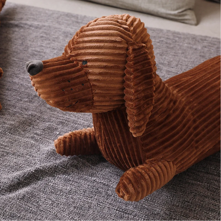 pets : Pluche Teckel Speeltje 55cm - Bruin in van Pantino