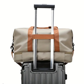 bags : Reistas Unisex Khaki - Tenzin Weekender Tas - Met Grote Capaciteit in van Pantino