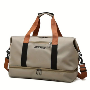 bags : Reistas Unisex Khaki - Tenzin Weekender Tas - Met Grote Capaciteit in Khaki van Pantino