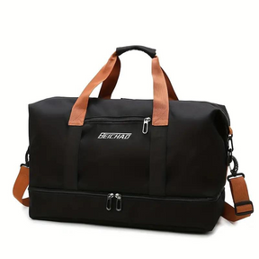 bags : Reistas Unisex Khaki - Tenzin Weekender Tas - Met Grote Capaciteit in Zwart van Pantino