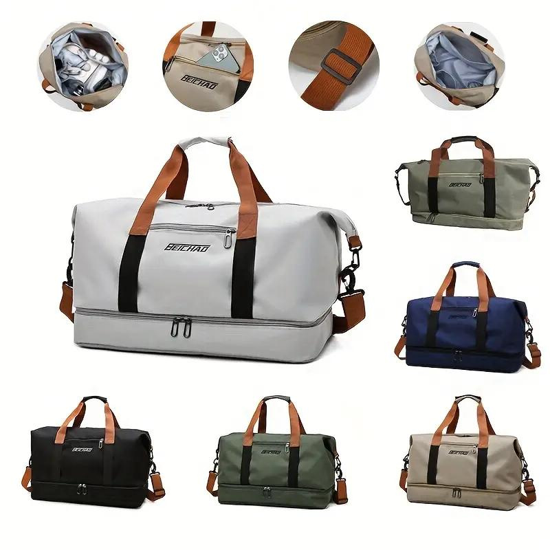 bags : Reistas Unisex Khaki - Tenzin Weekender Tas - Met Grote Capaciteit in van Pantino