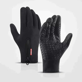 Gloves : Thermo Handschoenen Dames - Houd Je Handen Warm in Alle Weersomstandigheden - Zwart in Zwart van Pantino