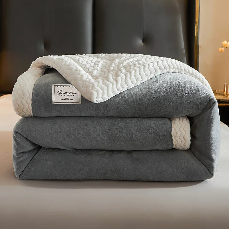 home & garden : Dikke Fleece Winterdeken - Luxueus Knus Thuis en Bank - Fleece in van Pantino