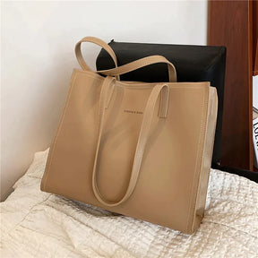 bags : Schoudertas Zwart - Elegante Trendy in Licht Khaki van Pantino