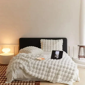 home & garden : Pluizige Imitatiebont Deken - Draagbaar Luxe Warm - Imitatiebont in van Pantino