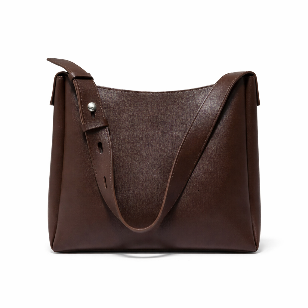 bags : Tote Bag Dames - Minimalistisch Design in Coffee van Pantino