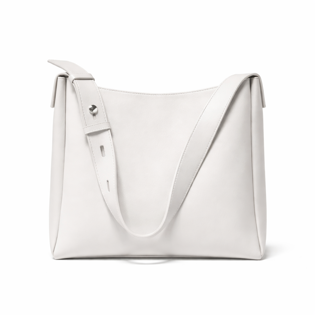 bags : Tote Bag Dames – Minimalistisch Design in WHITE van Pantino