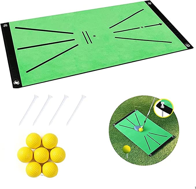 outdoor equipment : Golf Trainingsmat - Swing Training Thuis - Draagbaar in Golf Mat van Pantino