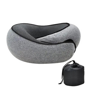 Travel Pillow : FluffyRest - Comfortabel Reiskussen Nekkussen - Grijs in van Pantino