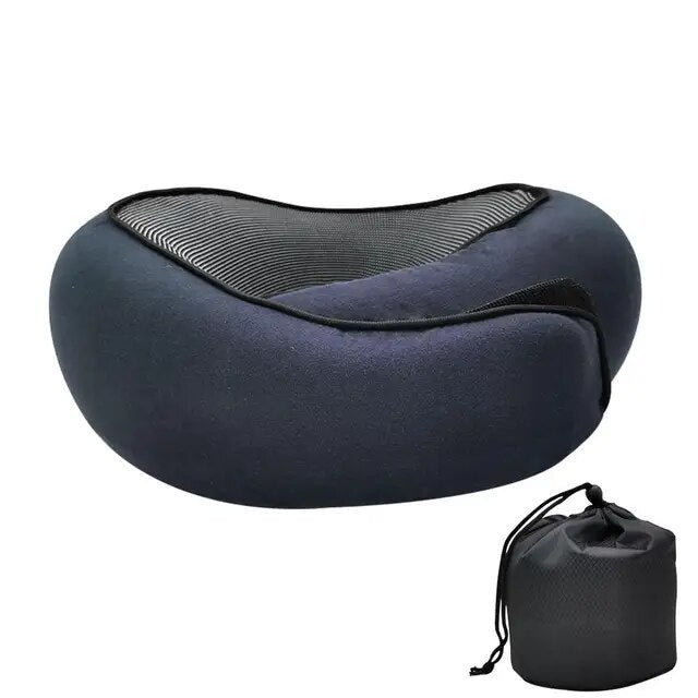 Travel Pillow : FluffyRest - Comfortabel Reiskussen Nekkussen - Grijs in van Pantino