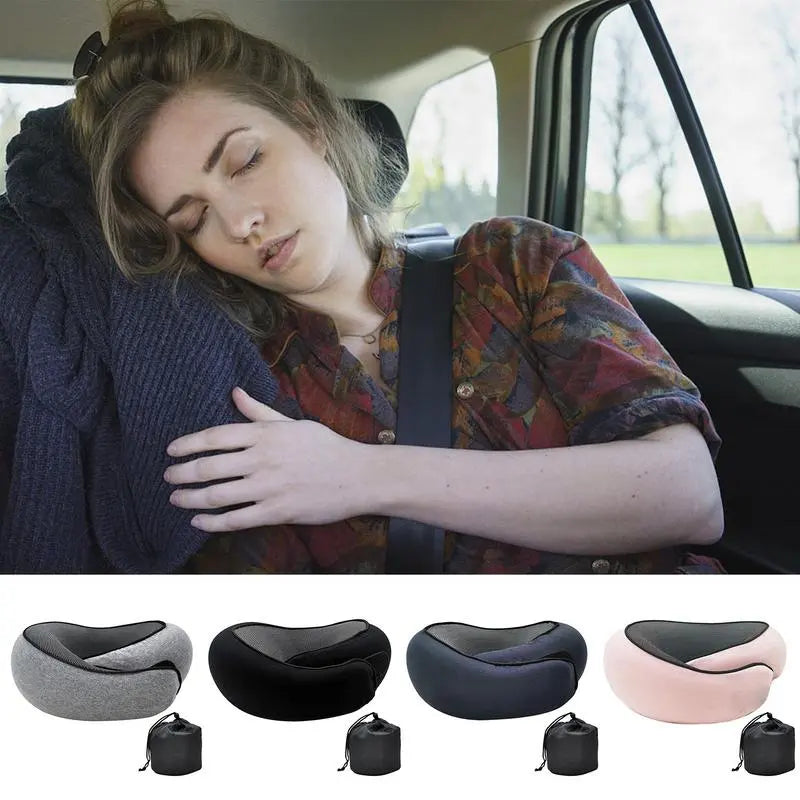 Travel Pillow : FluffyRest - Comfortabel Reiskussen Nekkussen - Grijs in van Pantino
