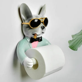 home & garden : Toiletpapierhouder Hondenvorm - Design Hygiënisch Grappig - Hout in Groen van Pantino