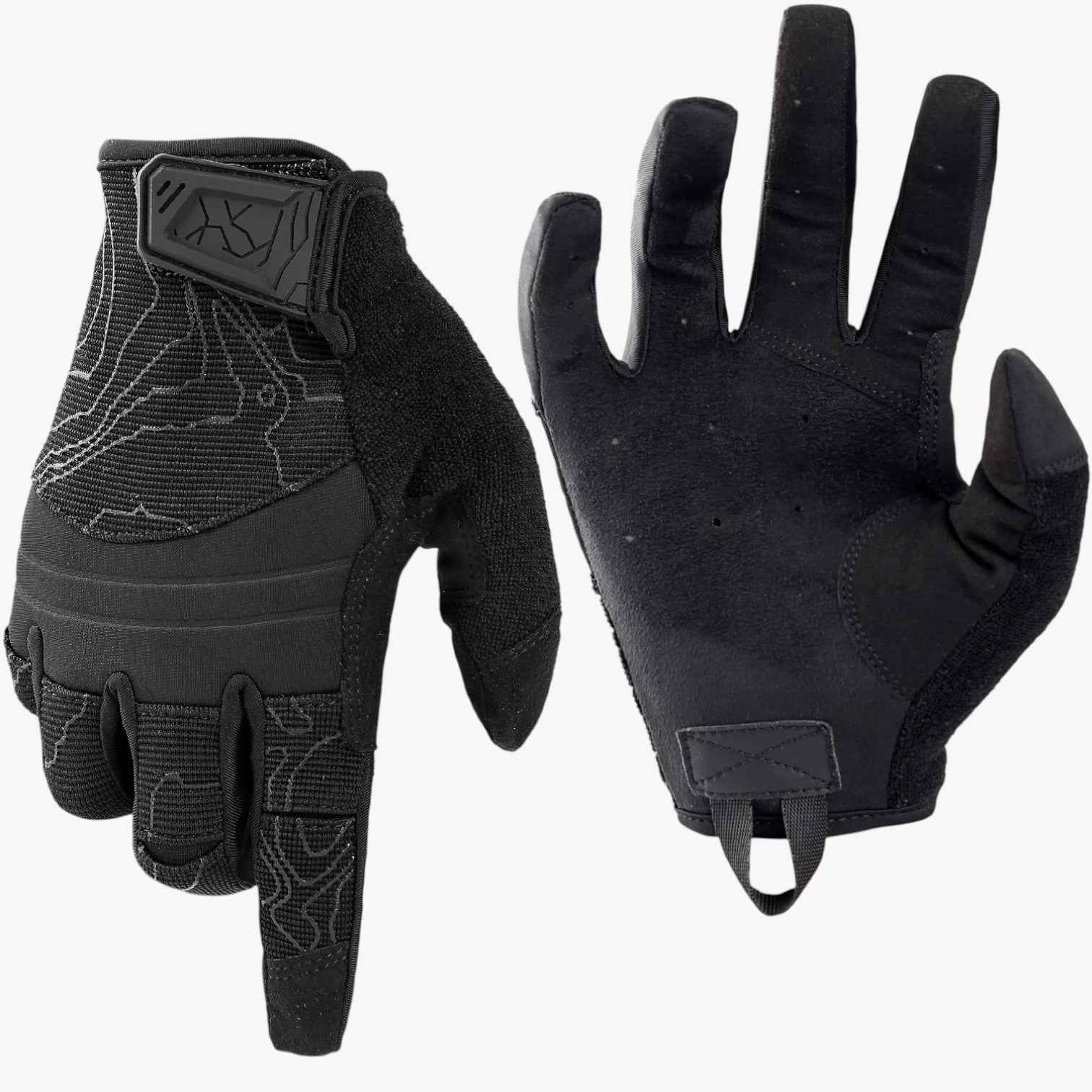 Schoenen : Ademende Tactische Handschoenen met Volledige Vingerbescherming voor Touchscreen - Zwart in Zwart met volledige vingers XL (23cm-24cm) van Pantino