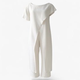women's set : Pantalon Dames Wit - Tweedelige Set Top in Wit van Pantinoshop